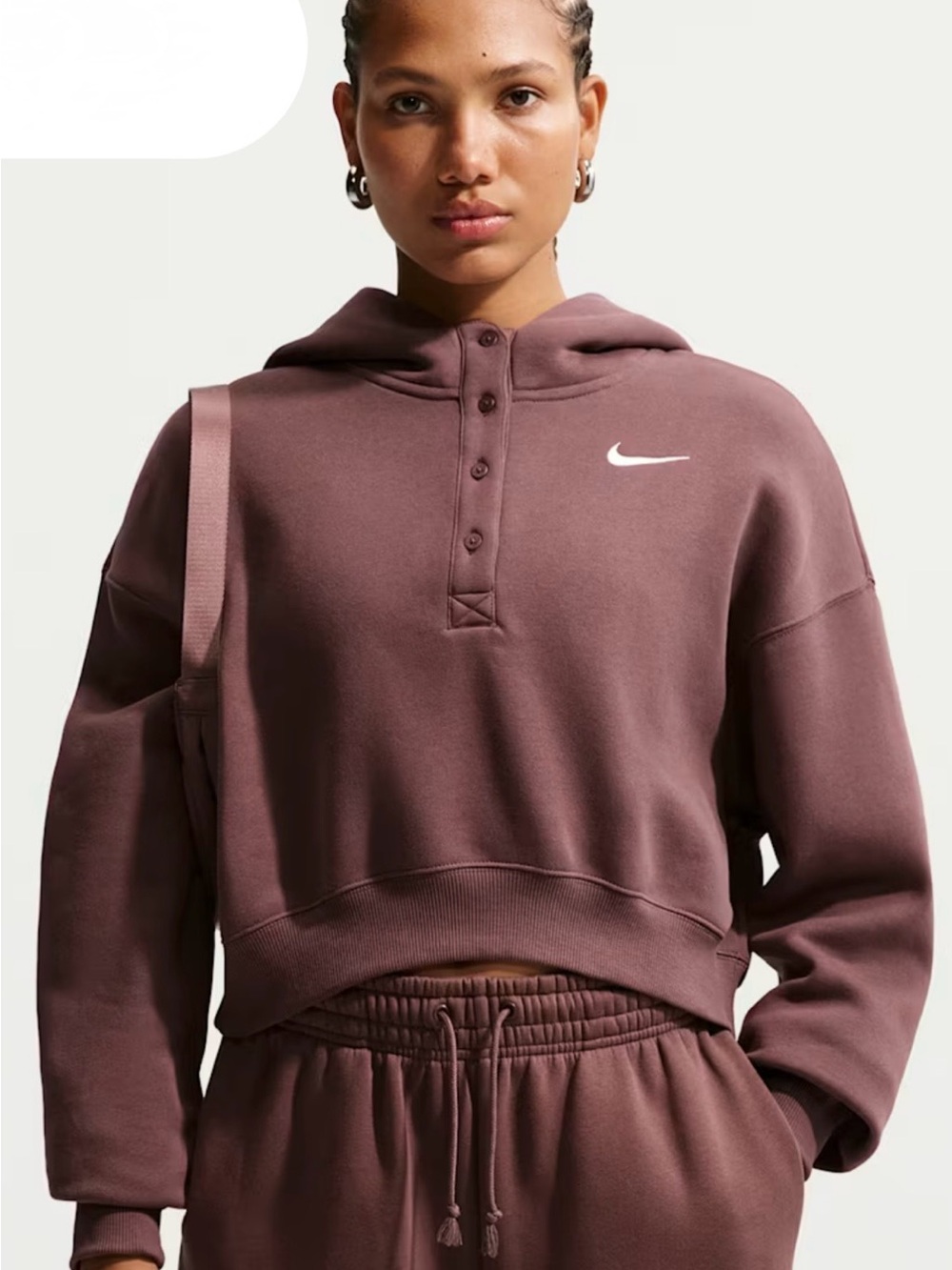 Brand New with tag Nike Sportswear Phoenix Fleece Oversized Cropped Hoodie